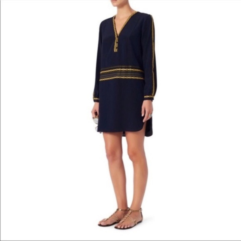 Intermix Navy silk dress